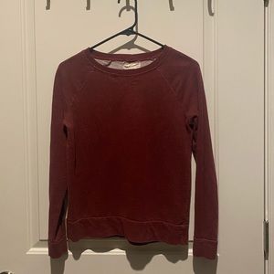 Maroon crew neck sweatshirt size XS